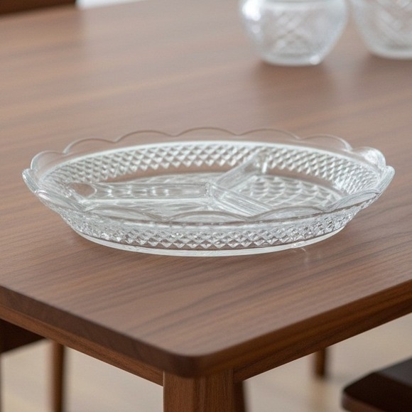 Anchor Hocking Other - Vintage Anchor Hocking Wexford Divided Relish Dish 8-1/2"